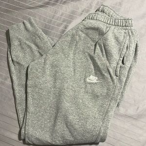 Nike Men’s M Athletic Pants Sweatpants Joggers‎ gray Fleece Bottoms Workout